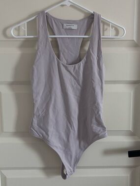 Aritzia Babaton Soft Lavender Racerback Bodysuit